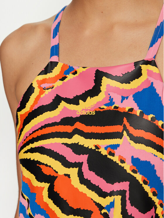 adidas adidas Rochie de vară FARM Rio 3-Stripes IY0761 Colorat Regular Fit