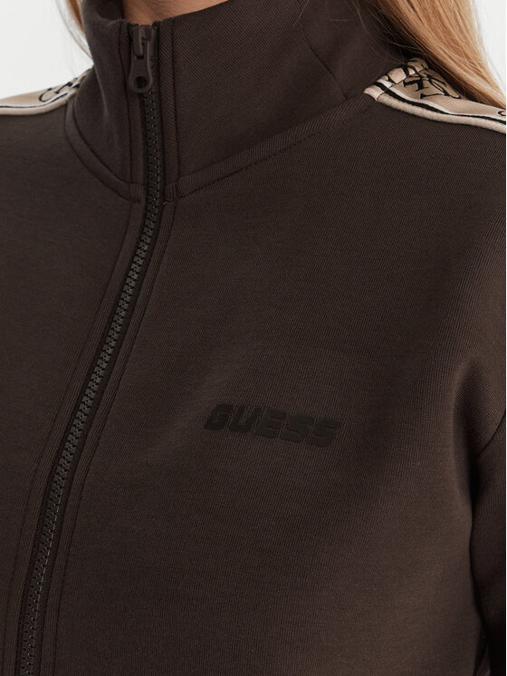 Guess Guess Bluză V2YQ16 KB3P2 Maro Regular Fit