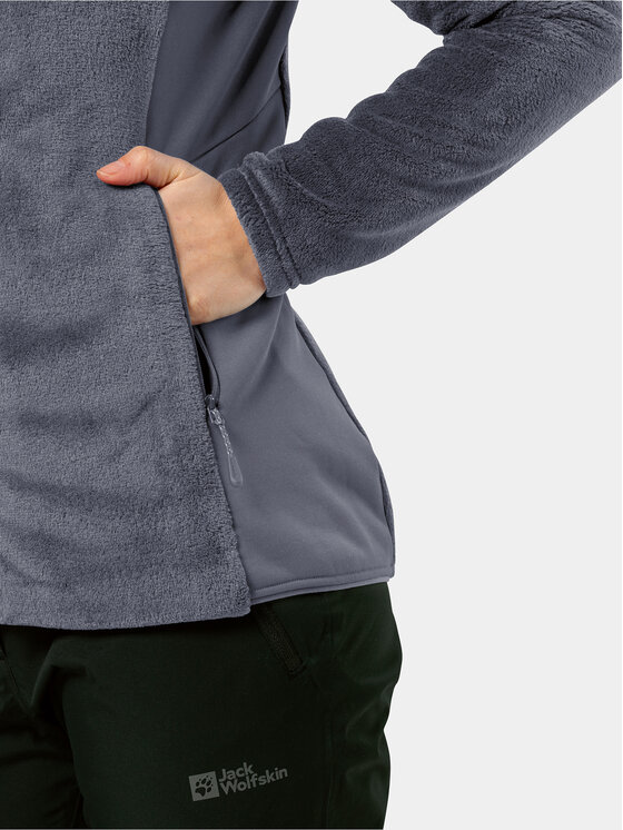 Jack Wolfskin Jack Wolfskin Flis Rotwand Hooded Fz 1710742 Tamnoplava Regular Fit