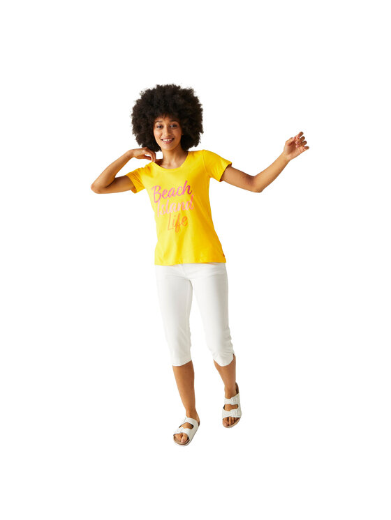 Regatta Regatta T-Shirt Filandra VIII Beach Żółty Short Fit
