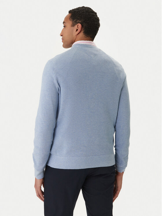 Tommy Hilfiger Tommy Hilfiger Pulover Essential MW0MW36347 Albastru celest Regular Fit