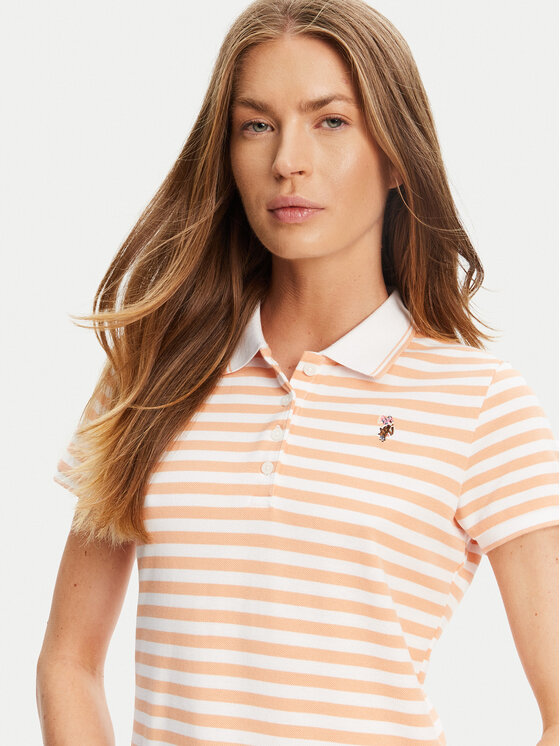 U.S. Polo Assn. U.S. Polo Assn. Polo WUP1310 Pomarańczowy Regular Fit