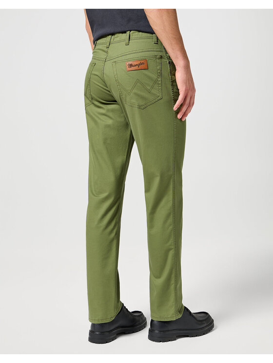 Wrangler Wrangler Spodnie materiałowe TEXAS Zielony Regular Fit