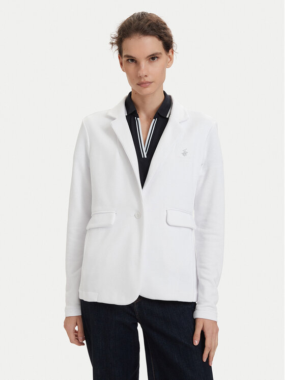 Beverly Hills Polo Club Beverly Hills Polo Club Піджак P-SS26W-F6547 Білий Regular Fit
