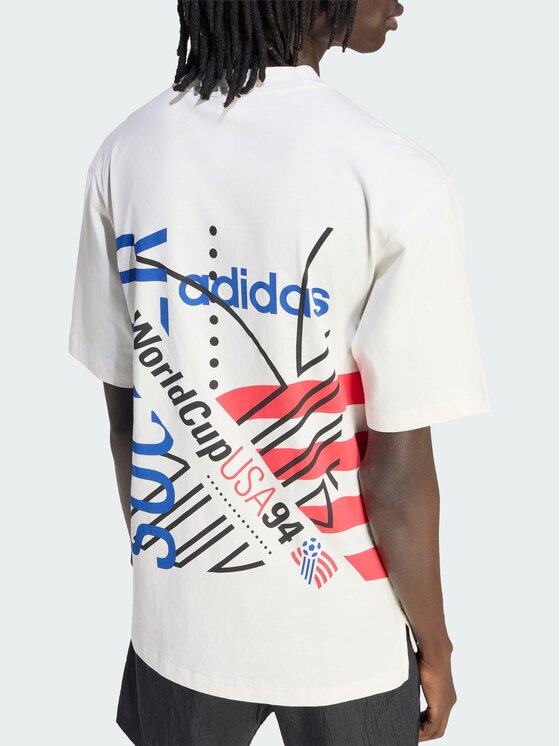 adidas adidas Koszulka techniczna 165582 Biały Regular Fit