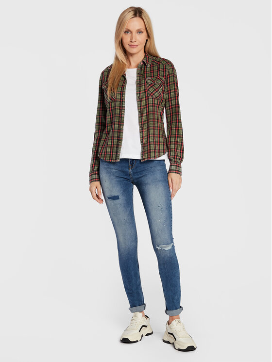 Camicia Lucinda 60474 15279 Verde Slim Fit