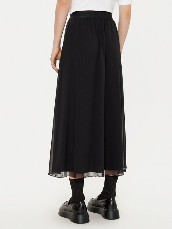 JOOP! JOOP! Midi szoknya 58 S58Schirin 10018884 30044850 Fekete Regular Fit