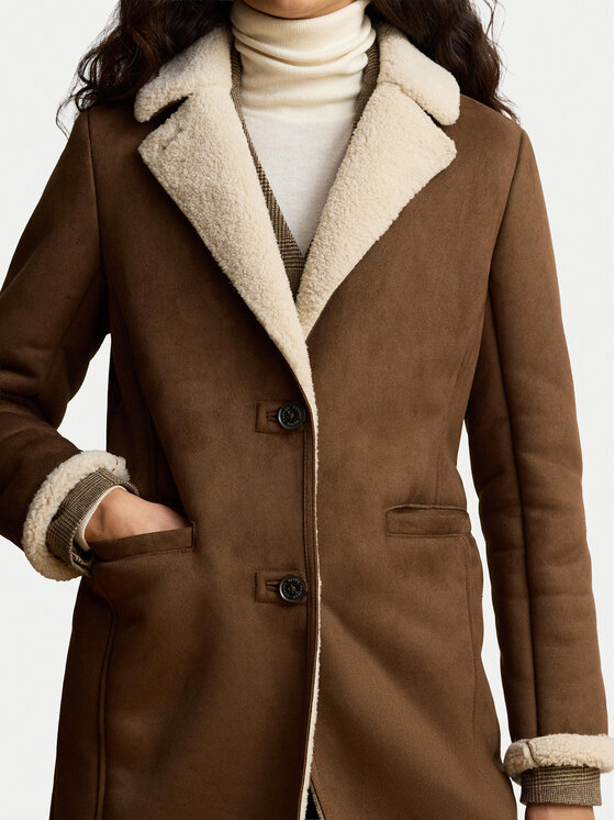 LAUREN RALPH LAUREN LAUREN RALPH LAUREN Изкуствен кожух 297P04121003 Кафяв Regular Fit