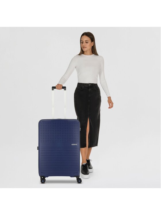 American Tourister American Tourister Walizka średnia 301654 Błękitny