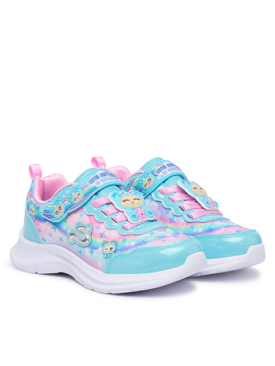 Skechers Skechers Sneakersy Jumpsters - Cutie Critters 302363L Niebieski