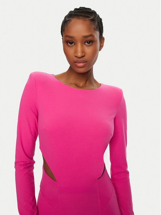 Patrizia Pepe Patrizia Pepe Cocktail obleka 8A1454/J129-R846 Roza Slim Fit