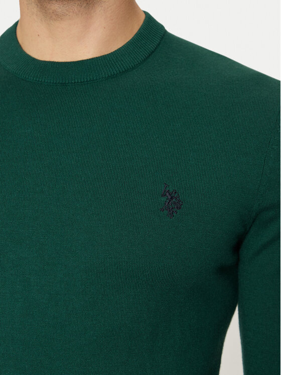 U.S. Polo Assn. U.S. Polo Assn. Sweter MUP2961 Zielony Regular Fit