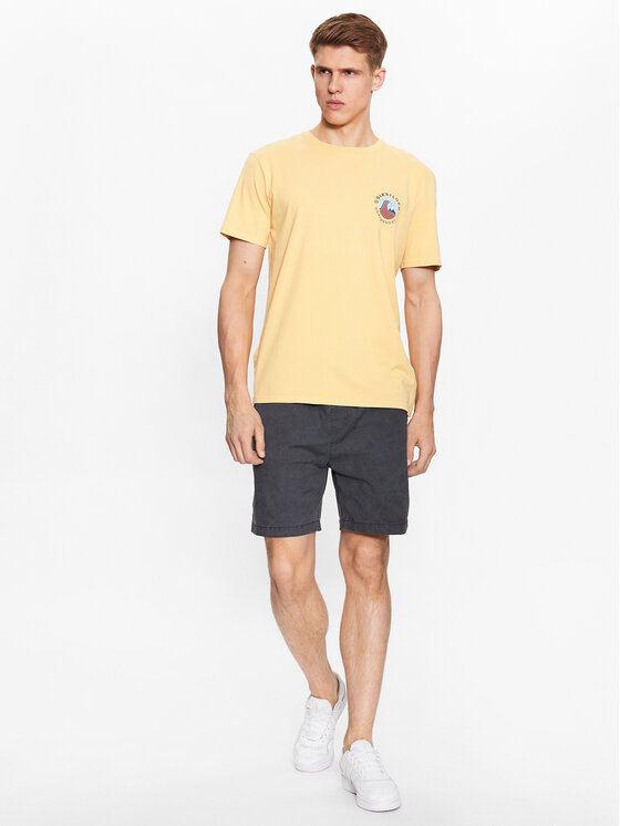 Quiksilver Quiksilver Majica Qs Bubble Stamp EQYZT07258 Rumena Regular Fit