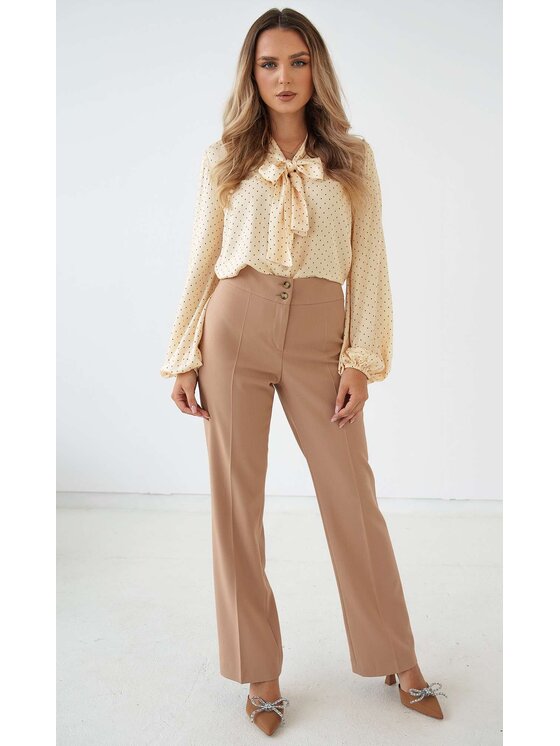 Luisia Luisia Koszula ANNIE Beżowy Classic Fit