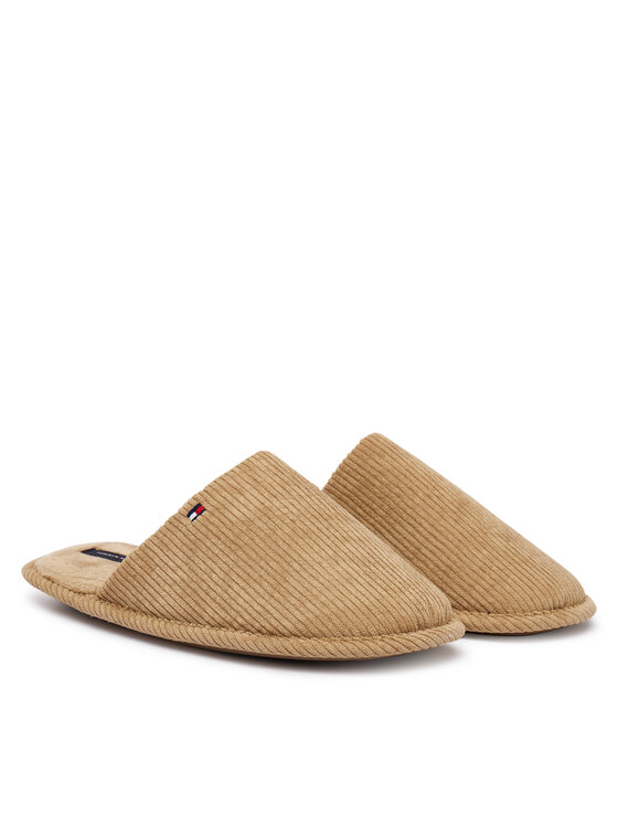 Tommy Hilfiger Tommy Hilfiger Hausschuhe Corduroy House Shoes FM0FM06019 Beige