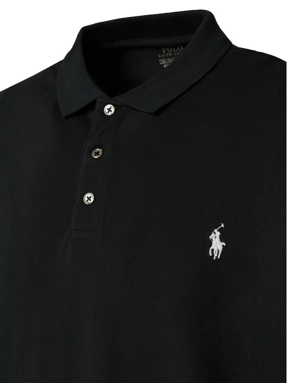 Polo Ralph Lauren Polo Ralph Lauren Тениска с яка и копчета 710941439038 Черен Custom Slim Fit