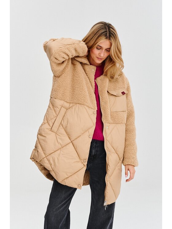 NAOKO NAOKO Zimní bunda Cozy Horizon Béžová Regular Fit