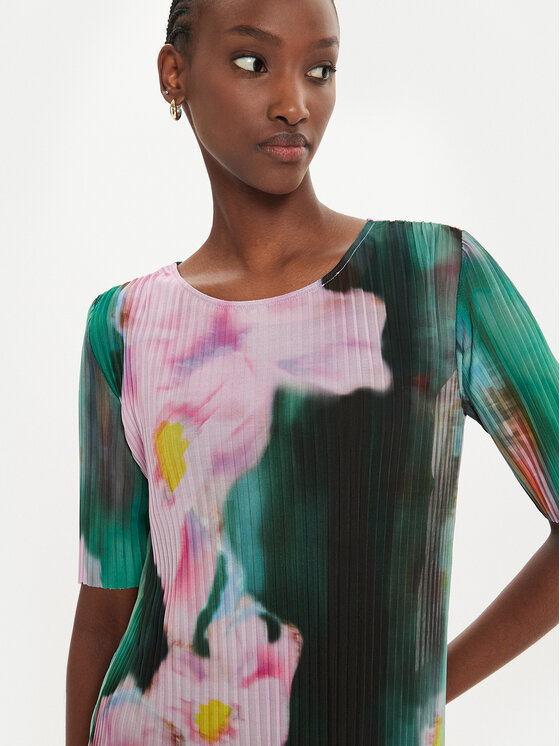 Desigual Desigual Kleid für den Alltag Garazi 24WWVK78 Bunt Slim Fit