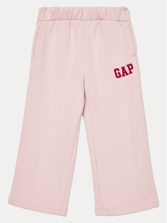 Gap Teplákové nohavice 626265-00 Ružová Wide Leg