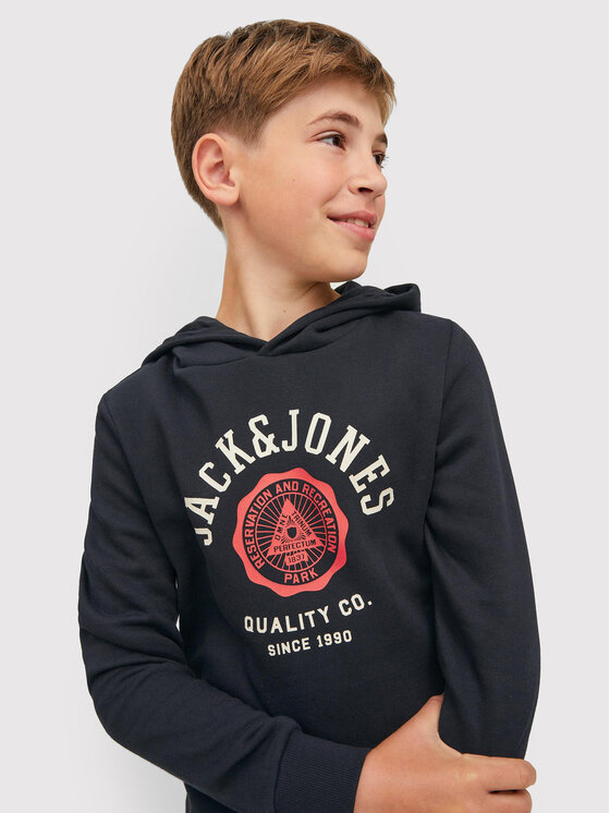 Jack&Jones Junior Jack&Jones Junior Majica dugih rukava Logo 12212287 Crna Regular Fit