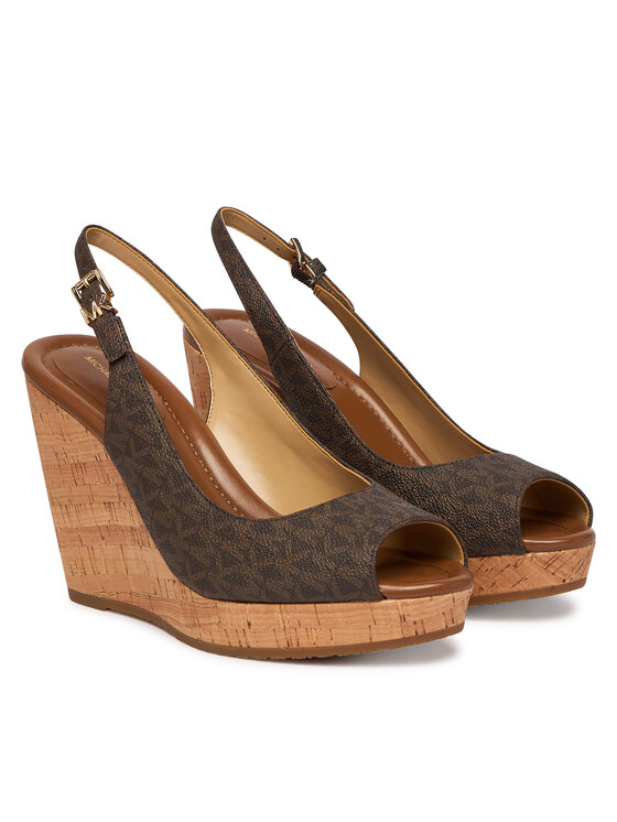 MICHAEL Michael Kors MICHAEL Michael Kors Sandales Rosie Wedge 40S6RSHS1B Brūns