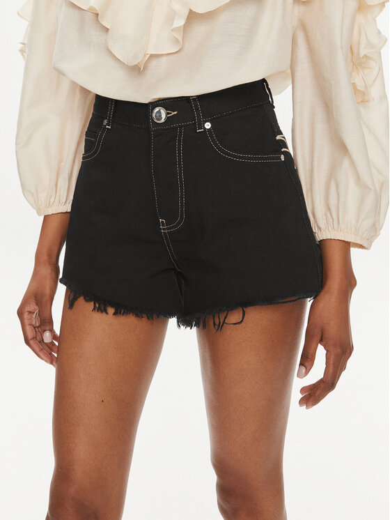 PINKO Pinko Farmer rövidnadrág Honey 103627 A1VD Fekete Regular Fit