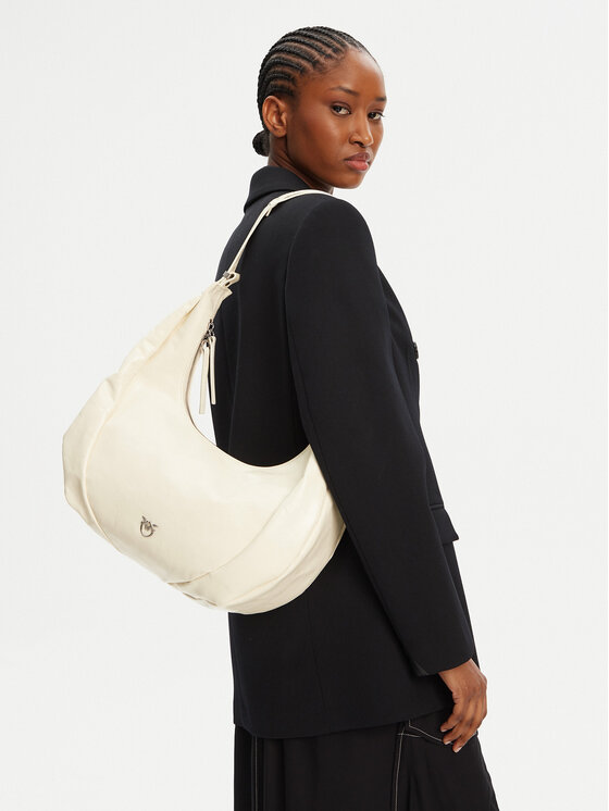 PINKO PINKO Torebka Slouchy Hobo Big PE 25 PLTT 104295 A26J Écru