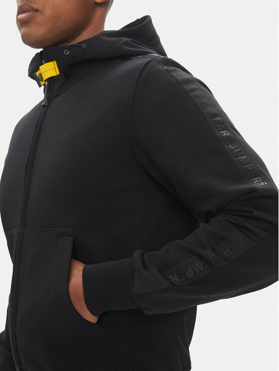 Parajumpers Parajumpers Μπλούζα Aldrin 25SMPMFLXF02 Μαύρο Regular Fit
