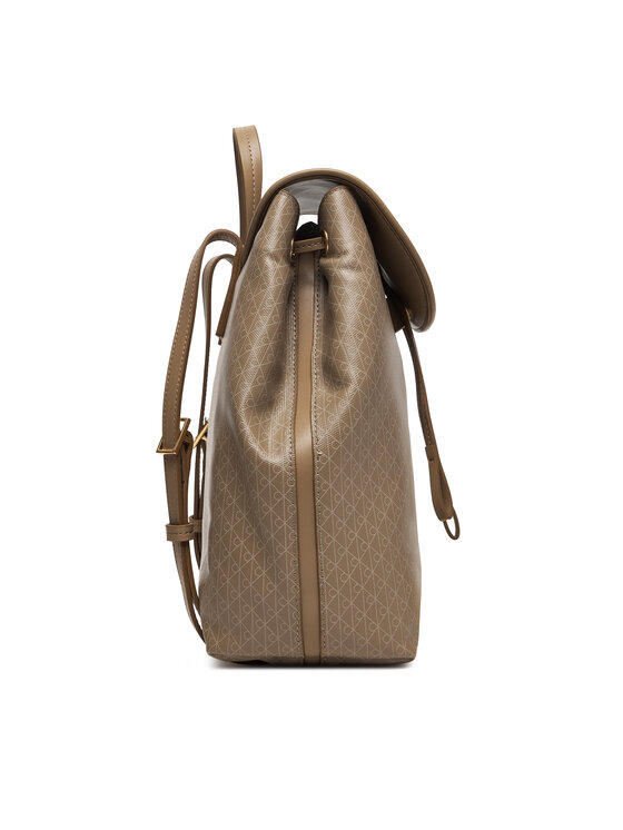 Calvin Klein Calvin Klein Hátizsák Emblem Aop Flap Backpack LV04F3271G Bézs