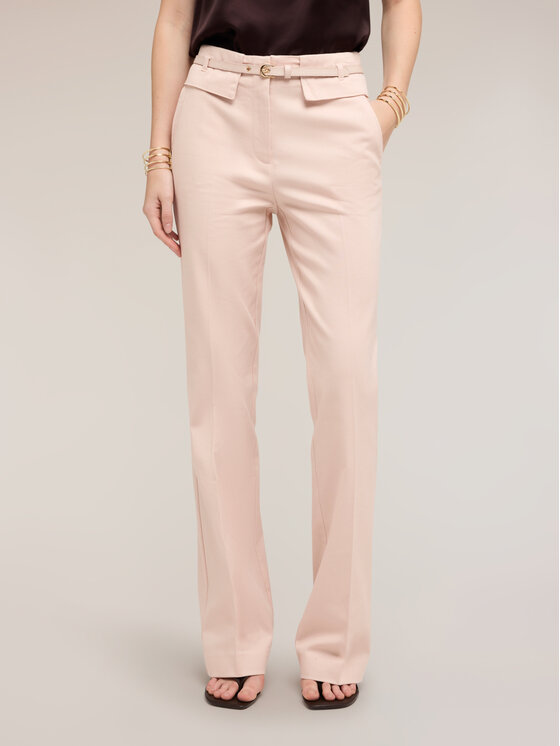 Motivi Motivi Pantaloni di tessuto P080Q004526N006 Rosa Flare Fit