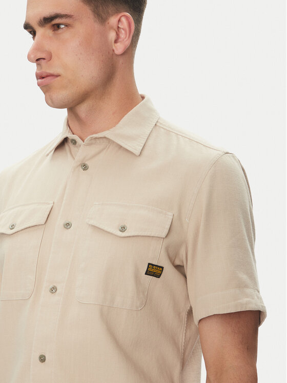 G-Star Raw G-Star Raw Koszula Marine D19751-D454 Beżowy Slim Fit