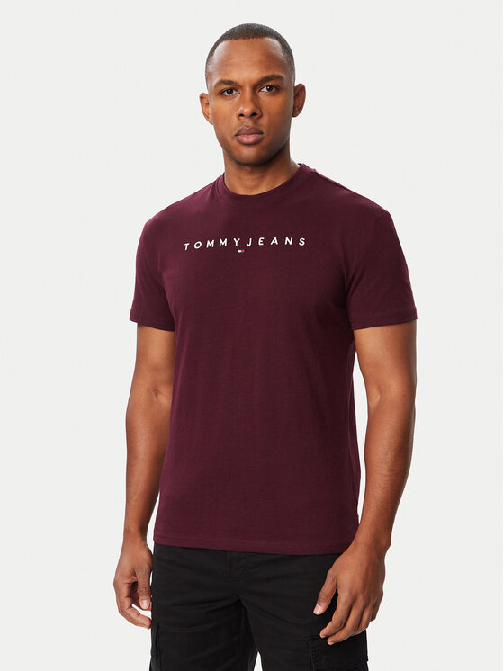 Tommy Jeans Tommy Jeans T-krekls Linear Logo DM0DM20744 Violets Regular Fit