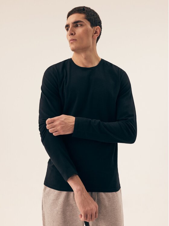 Henderson Henderson Komplet longsleeve 43000 Czarny Regular Fit