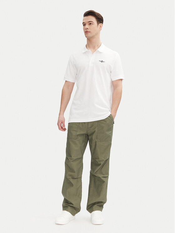 Aeronautica Militare Aeronautica Militare Polo majica 251PO1843P191 Bela Regular Fit