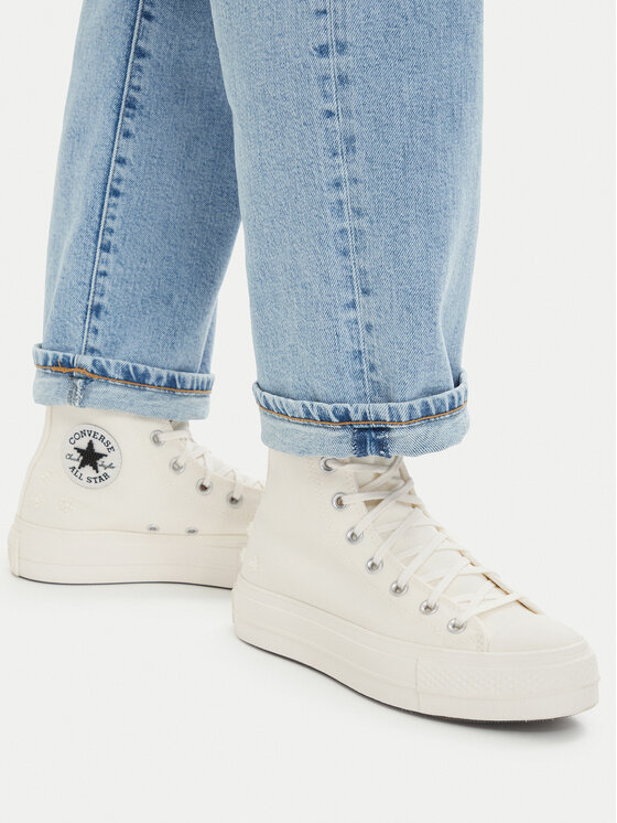 Converse Converse Sportbačiai Chuck Taylor All Star Lift Platform Beads A16107C Écru