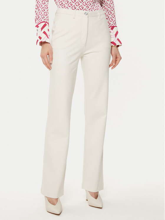 Guess Bavlnené nohavice W5RB30 KCMU2 Béžová Regular Fit