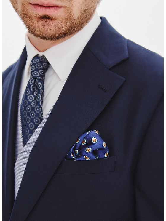 Pako Lorente Pako Lorente Marynarka P25WF-3G-005 Granatowy Super Slim Fit