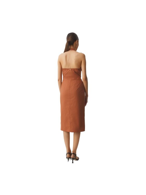 PINKO PINKO Sukienka codzienna Abito donna pat sl Czerwony Regular Fit
