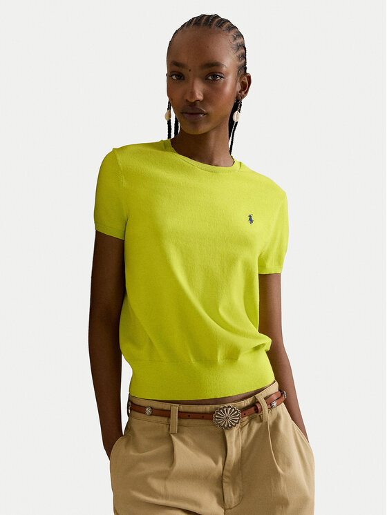 Polo Ralph Lauren Polo Ralph Lauren T-shirt 211971872503 Zelena Slim Fit