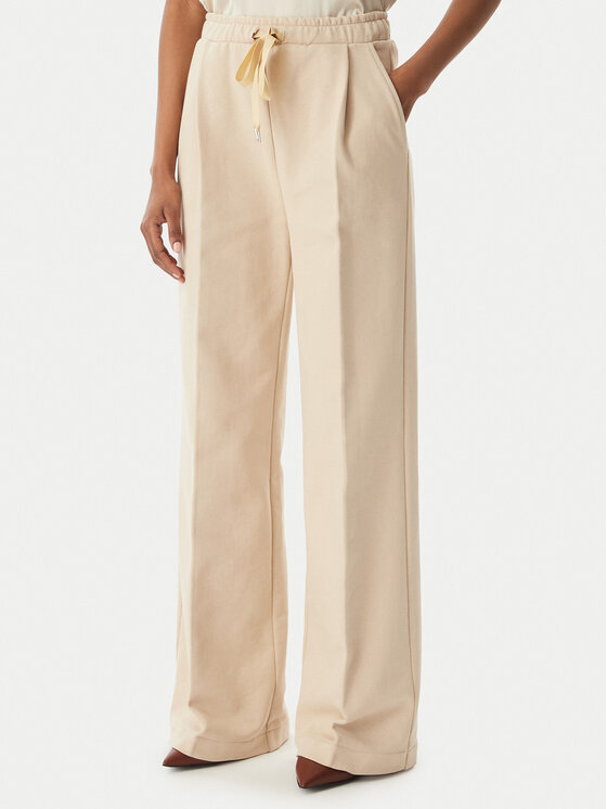 Maryley Spodnie materiałowe 26EB519/07BE Beżowy Reglan Fit