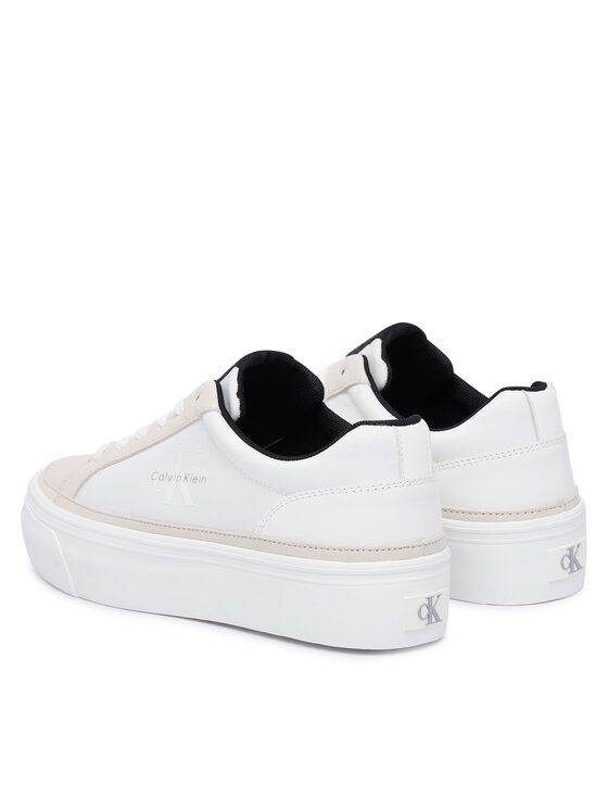 Calvin Klein Calvin Klein Laisvalaikio batai Vulc Flatf Laceup HW0HW03086 Balta