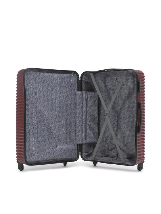 Semi Line Semi Line Vidutinio dydžio lagaminas T5573-3 Vyšninė