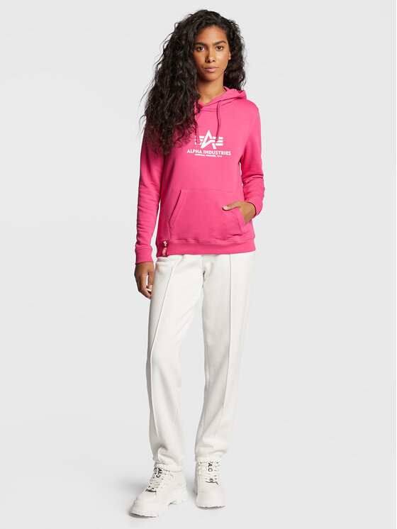 Alpha Industries Alpha Industries Bluza New Basic 196032 Różowy Regular Fit