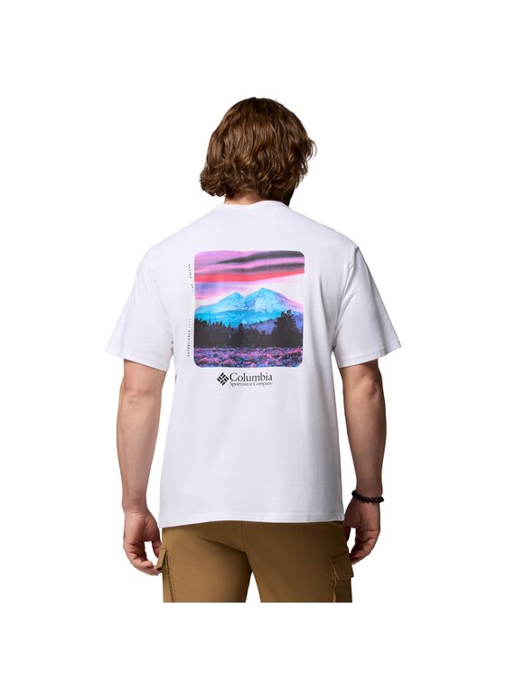 Columbia Columbia T-Shirt 215504 Biały Regular Fit