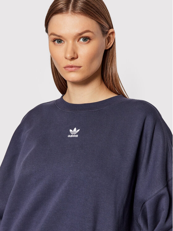 Felpa adicolor Essentials Fleece HF7481 Blu scuro
