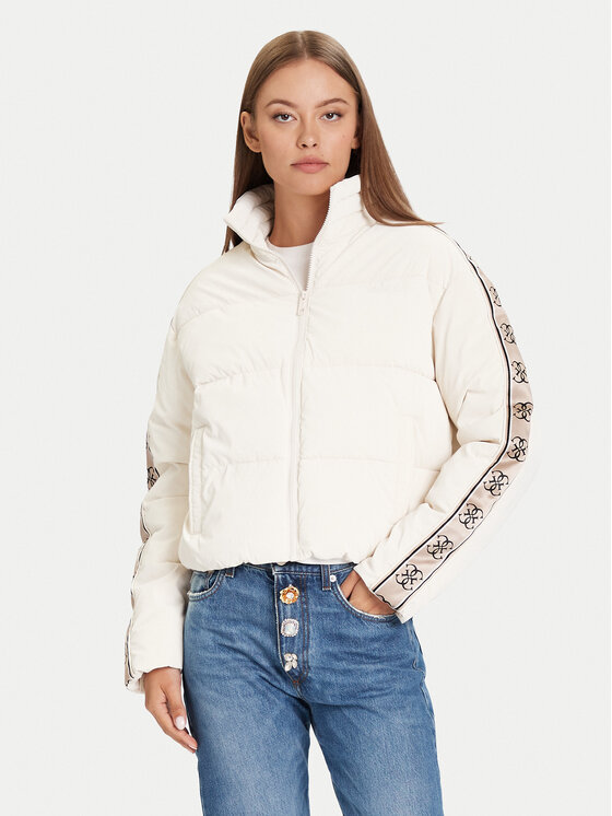 Guess Guess Ziemas jaka V5BL11 WGYC2 Écru Regular Fit