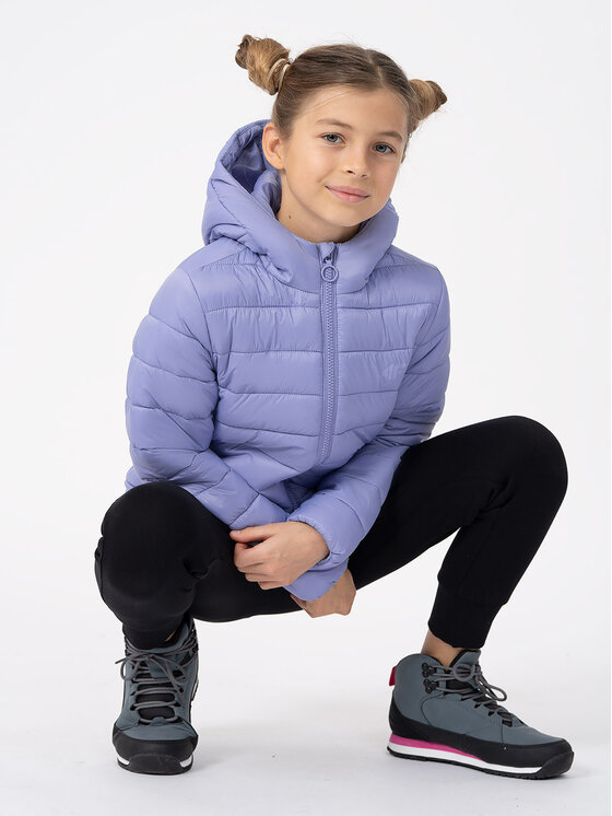 4F 4F Зимова куртка 4FJAW23TDJAF266 Фіолетовий Regular Fit