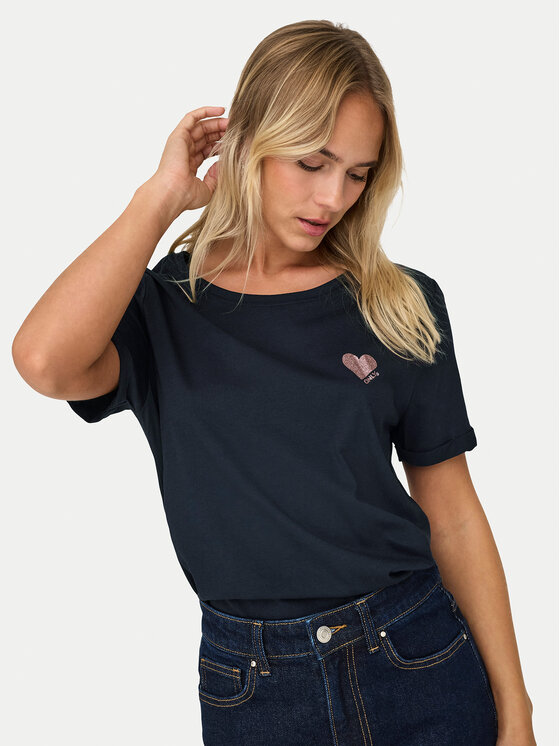 ONLY ONLY T-Shirt Kita 15244714 Granatowy Regular Fit