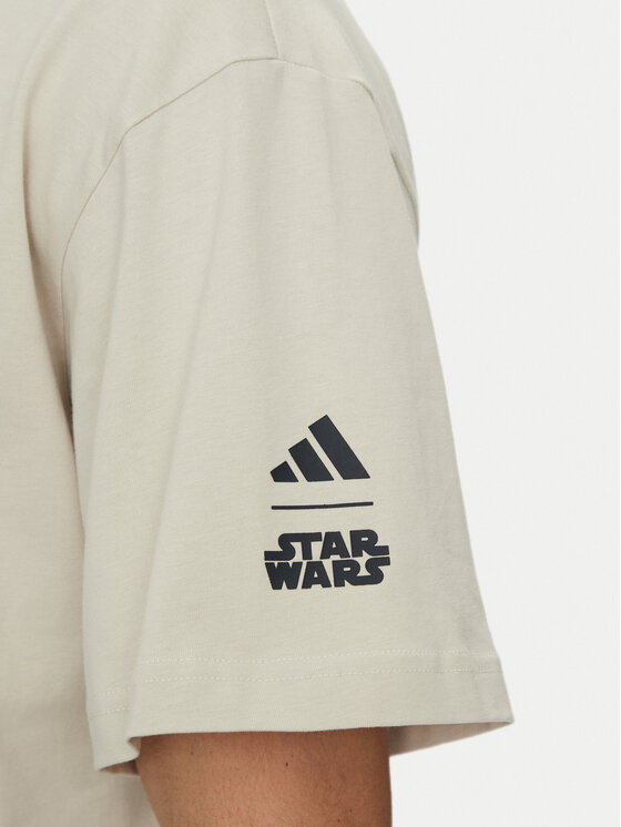 adidas adidas T-shirt Star Wars The Mandalorian JI5717 Beige Oversize