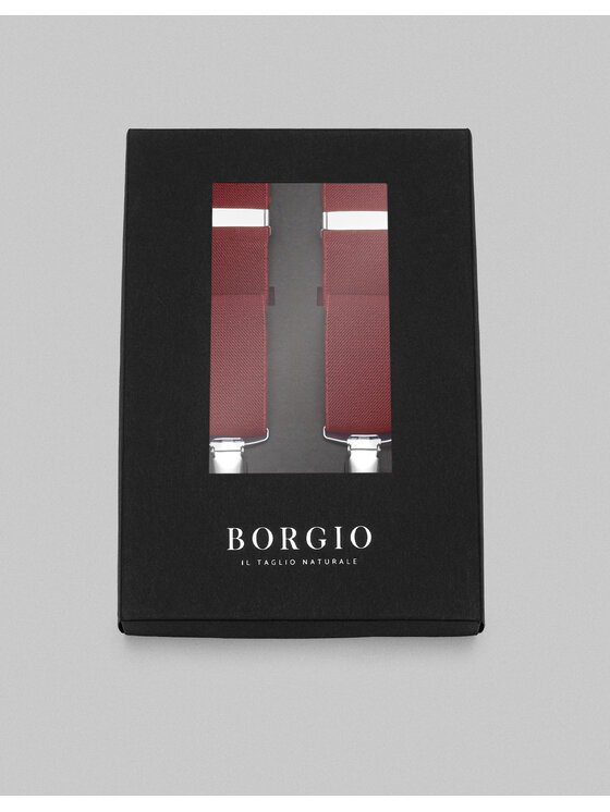 Borgio Borgio Szelki  bretelle Bordowy